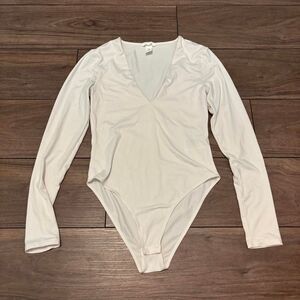 H-m Women's White Bodysuit